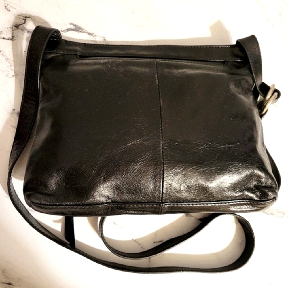 HOBO 'Cassie' Rock & Roll Black Leather Crossbody & Shoulder Bag - Picture 8 of 10